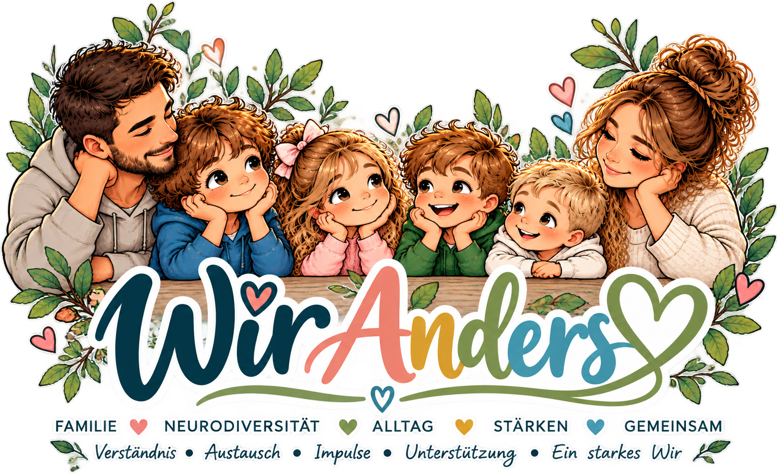Familie, Anderssein, Neurodiversität, Zusammenhalt und Stärke